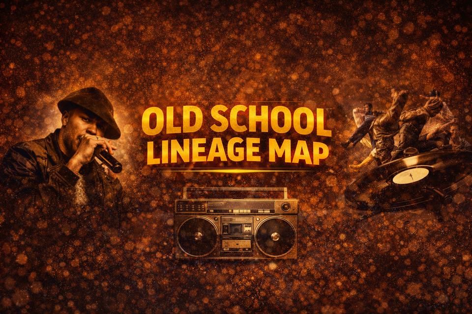 Old School Hip-Hop Lineage Map